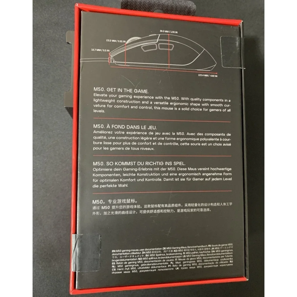 CHERRY XTRFY M50 Gaming Mouse Wired Lightweight-NEW SEALED BOX
